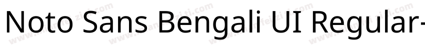 Noto Sans Bengali UI Regular字体转换